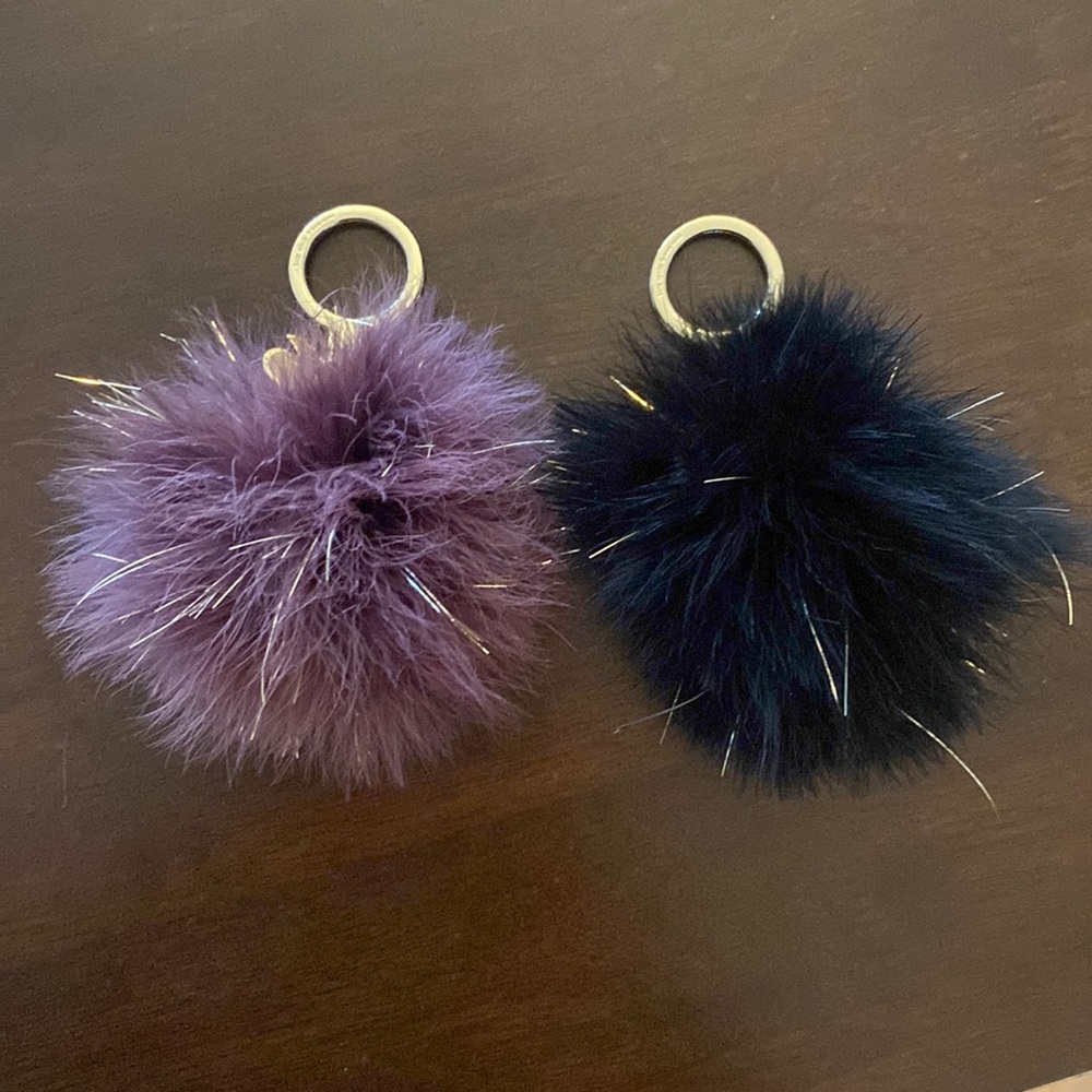Kate spade Pom Pom keychains